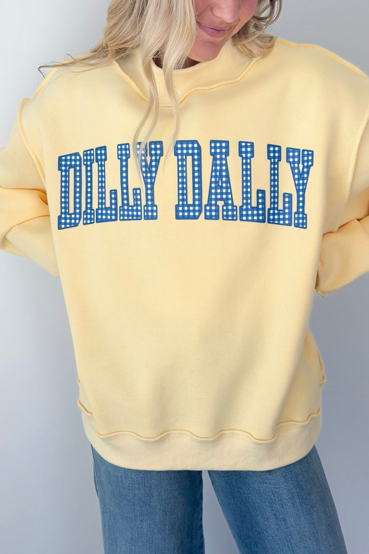Dilly Dally Lolly Gag Reversible Sweatshirt