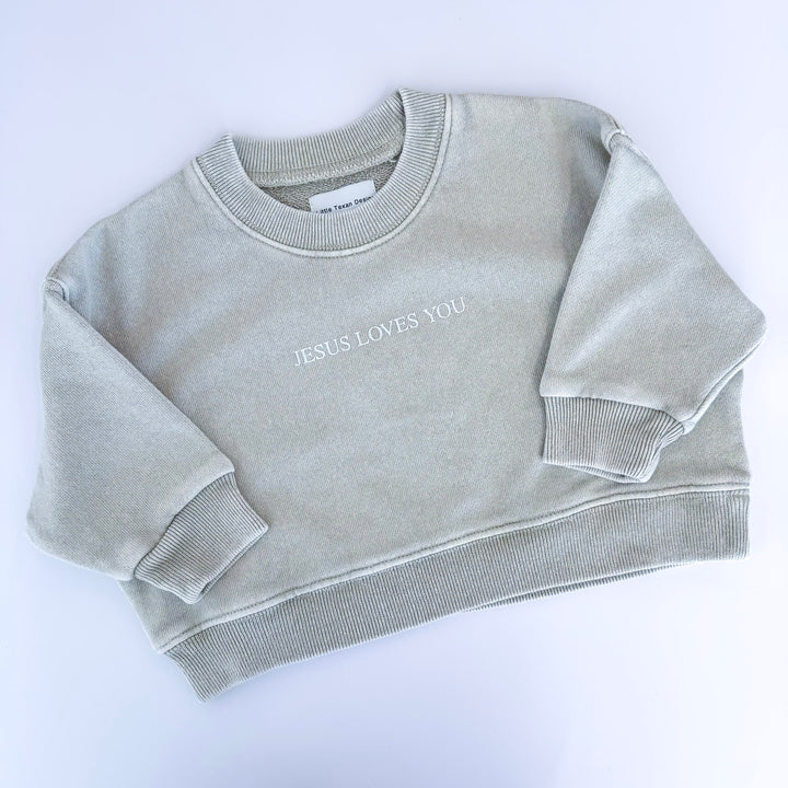 Jesus Loves You Sweatshirt In Beige