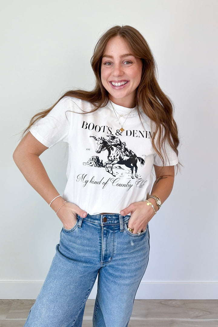 Boots & Denim Tee