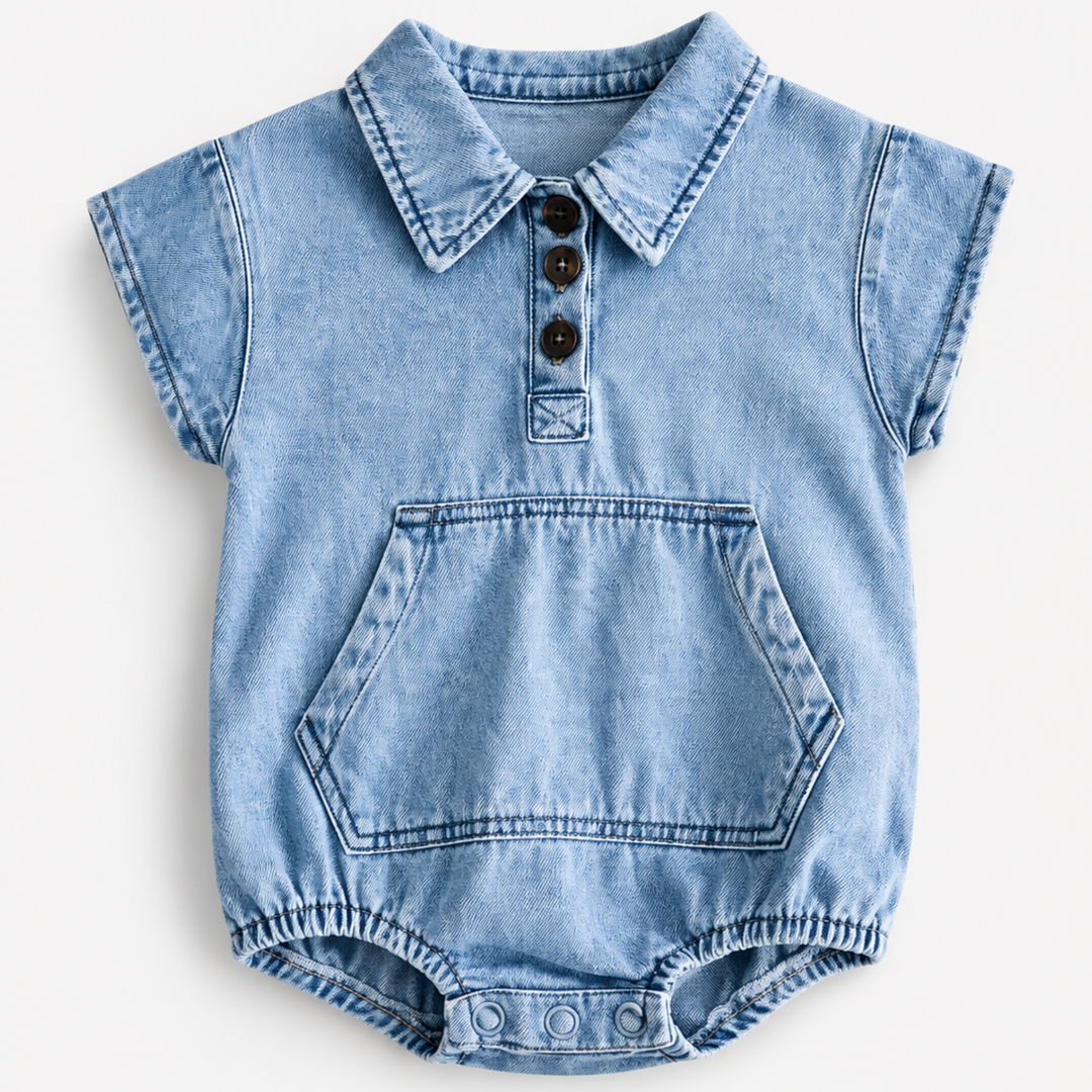 Denim Bubble Romper