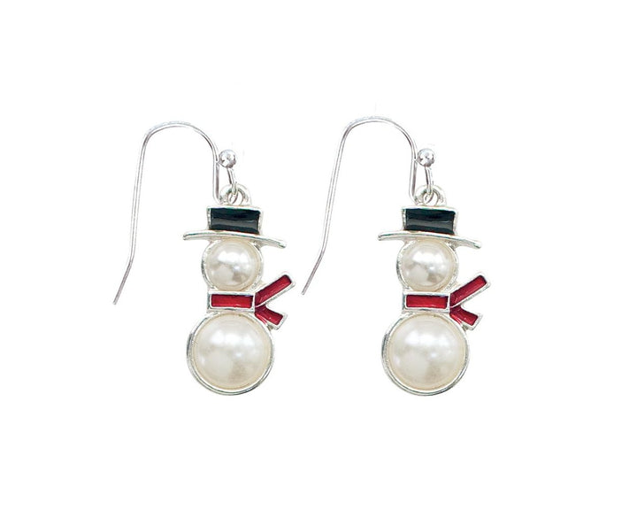 Pearl Snowmen Earrings