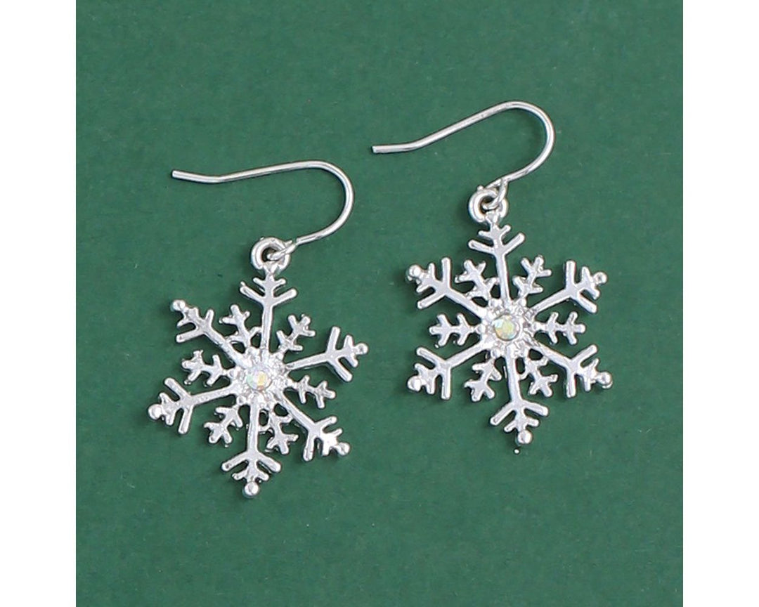 Silver Snowflakes Earrings