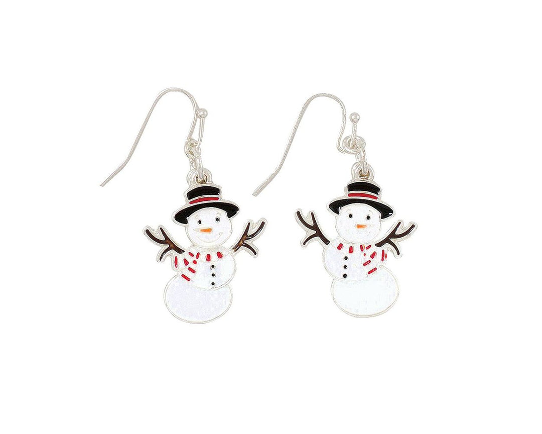 Moveable Snowmen Earrings