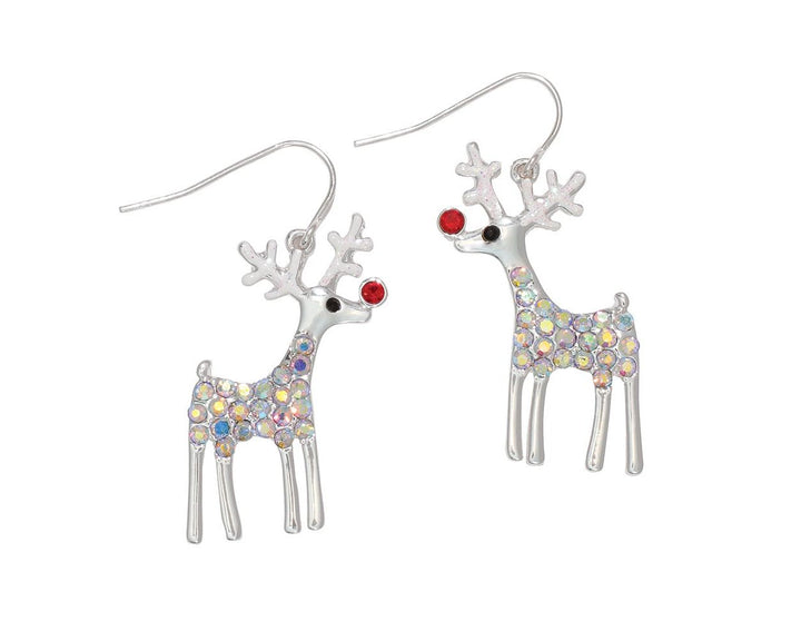 Silver Rudolf Earrings