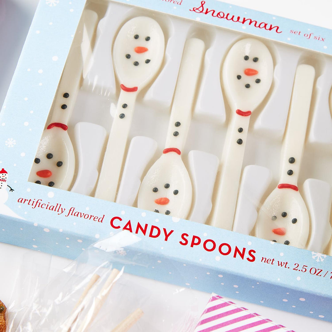 Snowman Edible Spoons