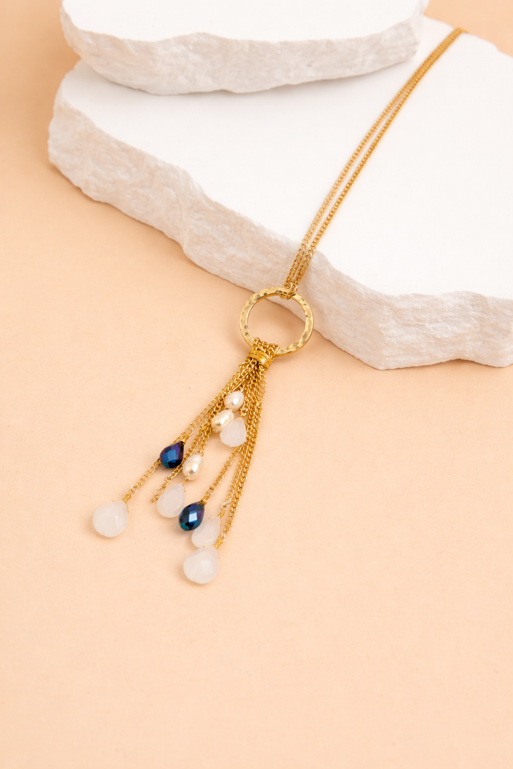 Thalia Beaded Drop Necklace