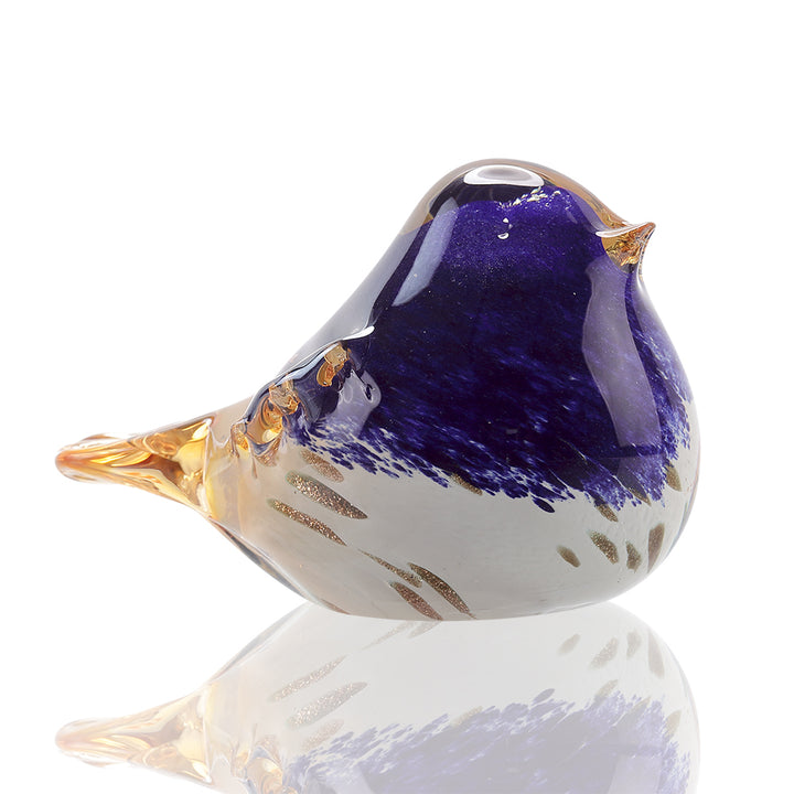 Blue Glass Art Bird