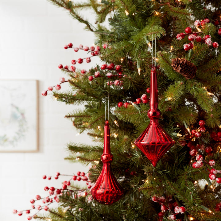 Red Holiday Drop Ornament