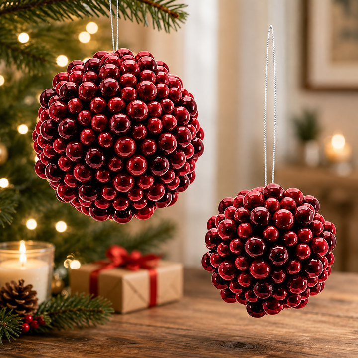 Berry Ball Ornament Red