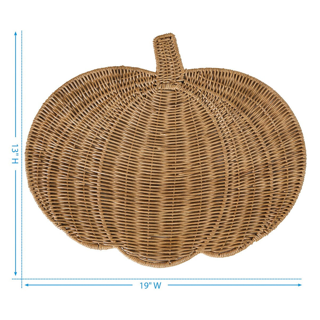 Rattan Pumpkin Charger
