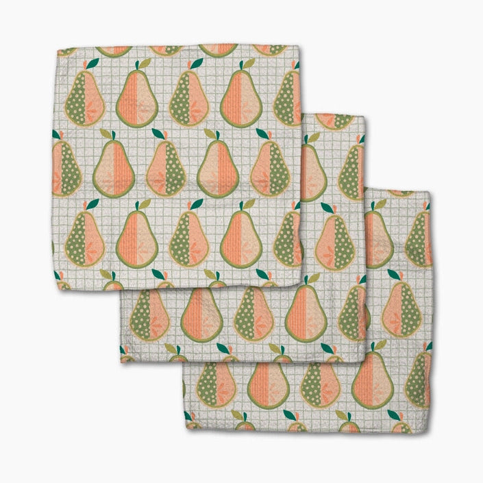Geometry Mod Pears Dishcloth Set