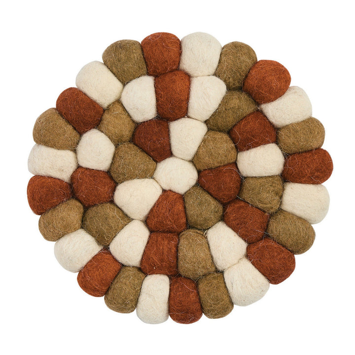 Fall Wool Ball Trivet