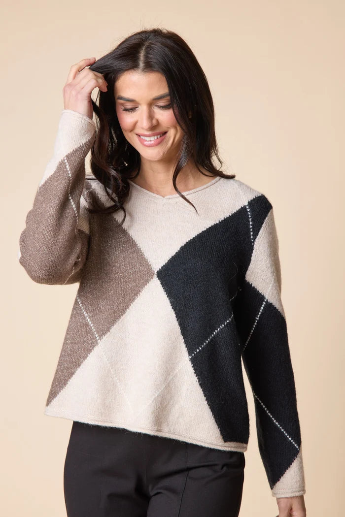 Alpine Argyle Pullover