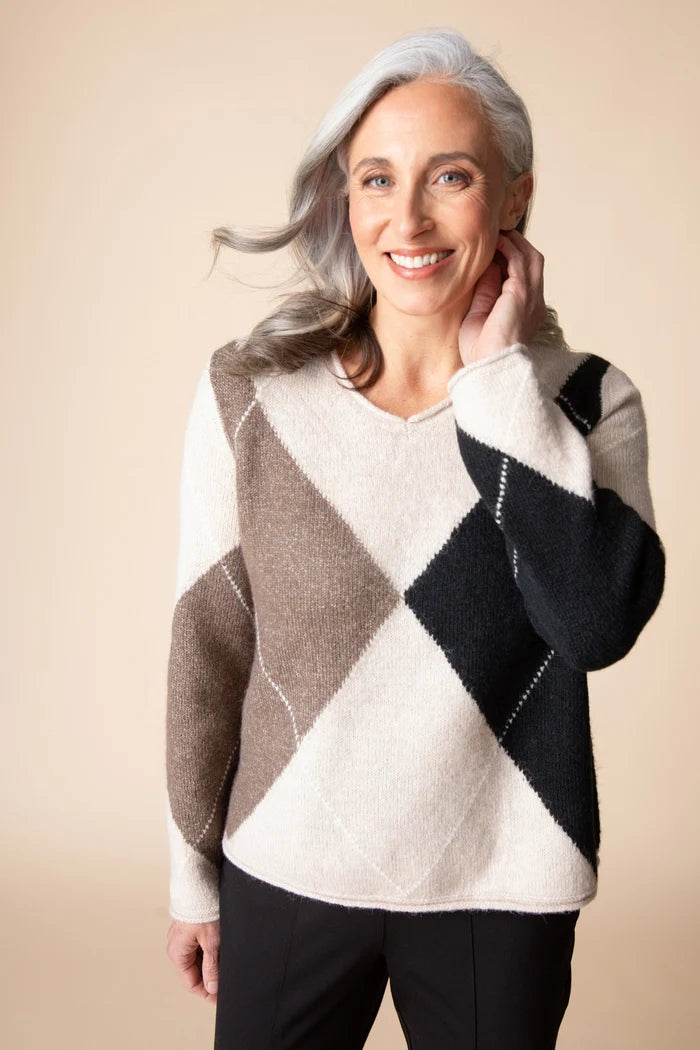 Alpine Argyle Pullover