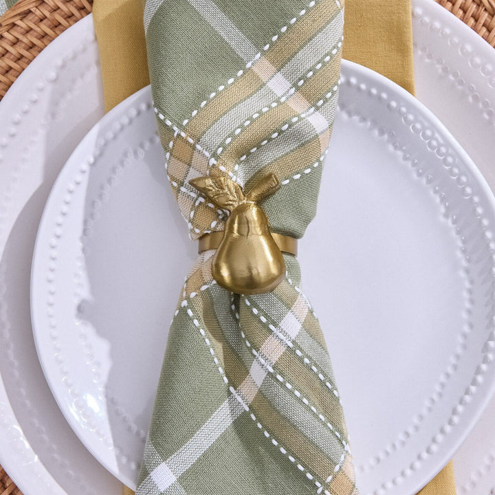 Golden Pear Napkin Ring