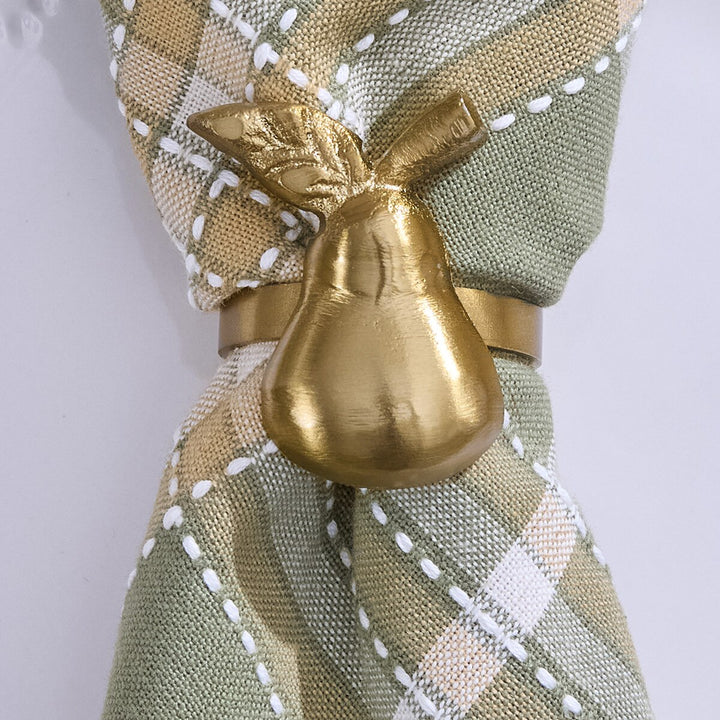 Golden Pear Napkin Ring