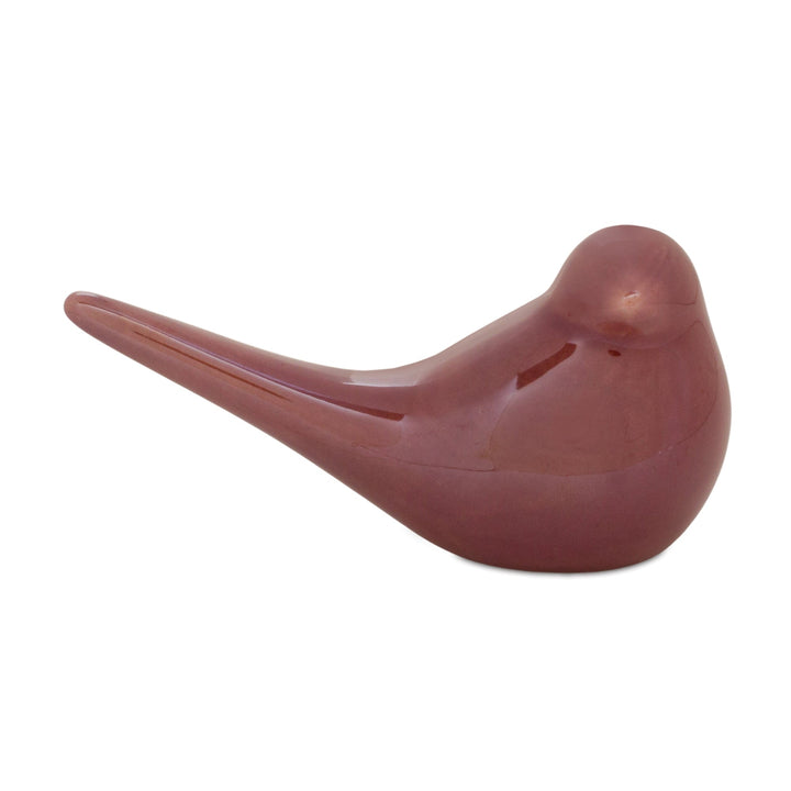 Maroon Porcelain Bird