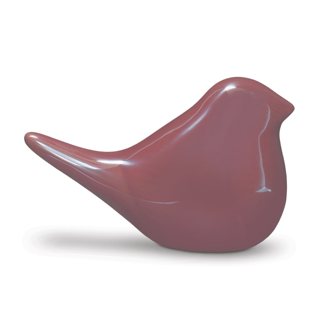 Maroon Porcelain Bird