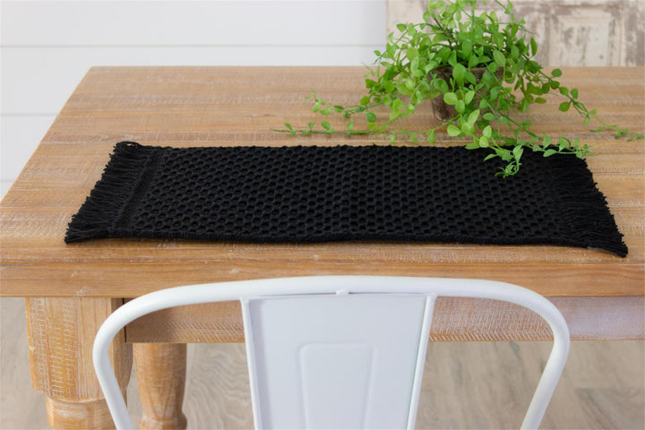 Black Woven Placemat