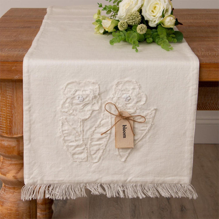 Raggedy Flowers Table Runner