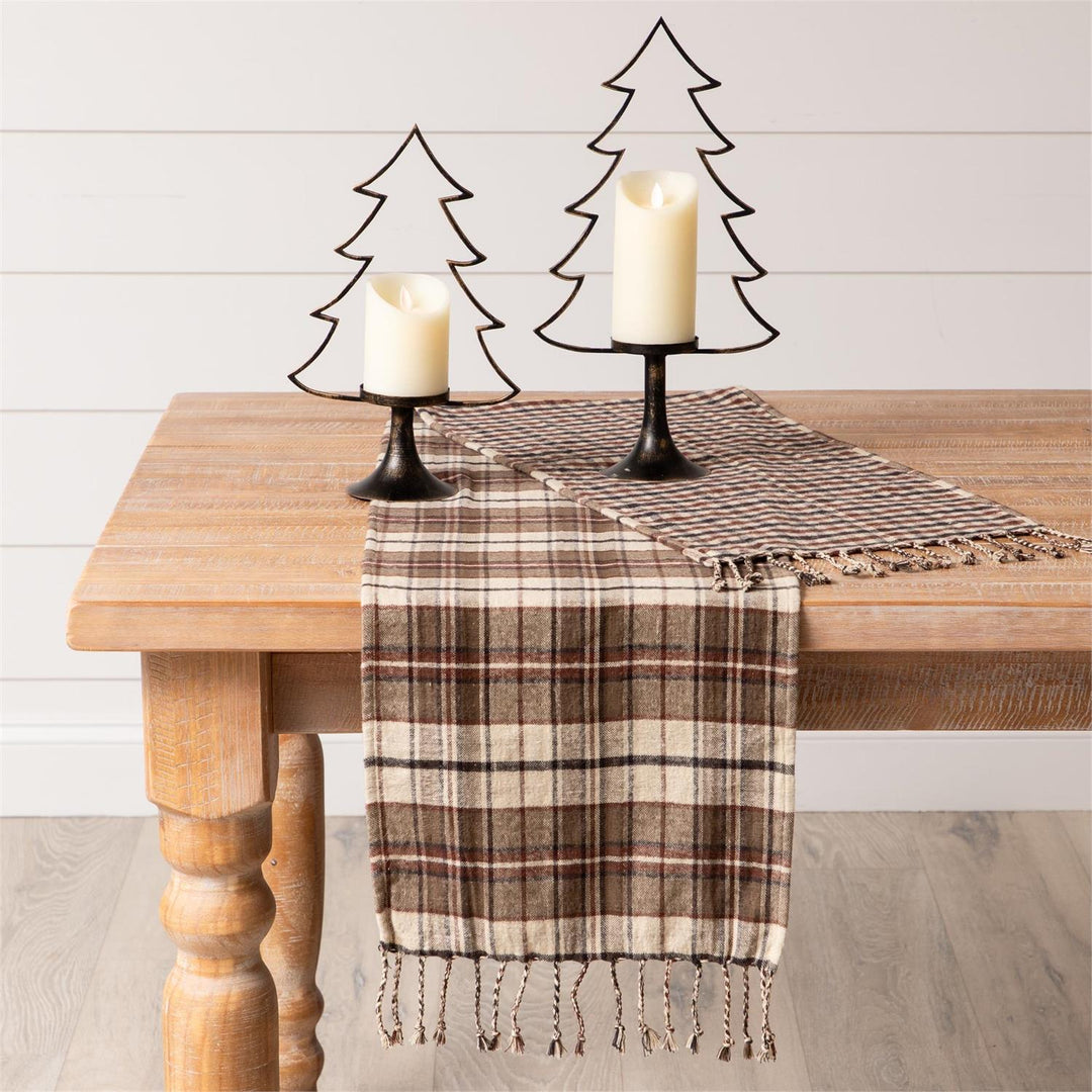 Harvest Plaid Reversible Table Runner