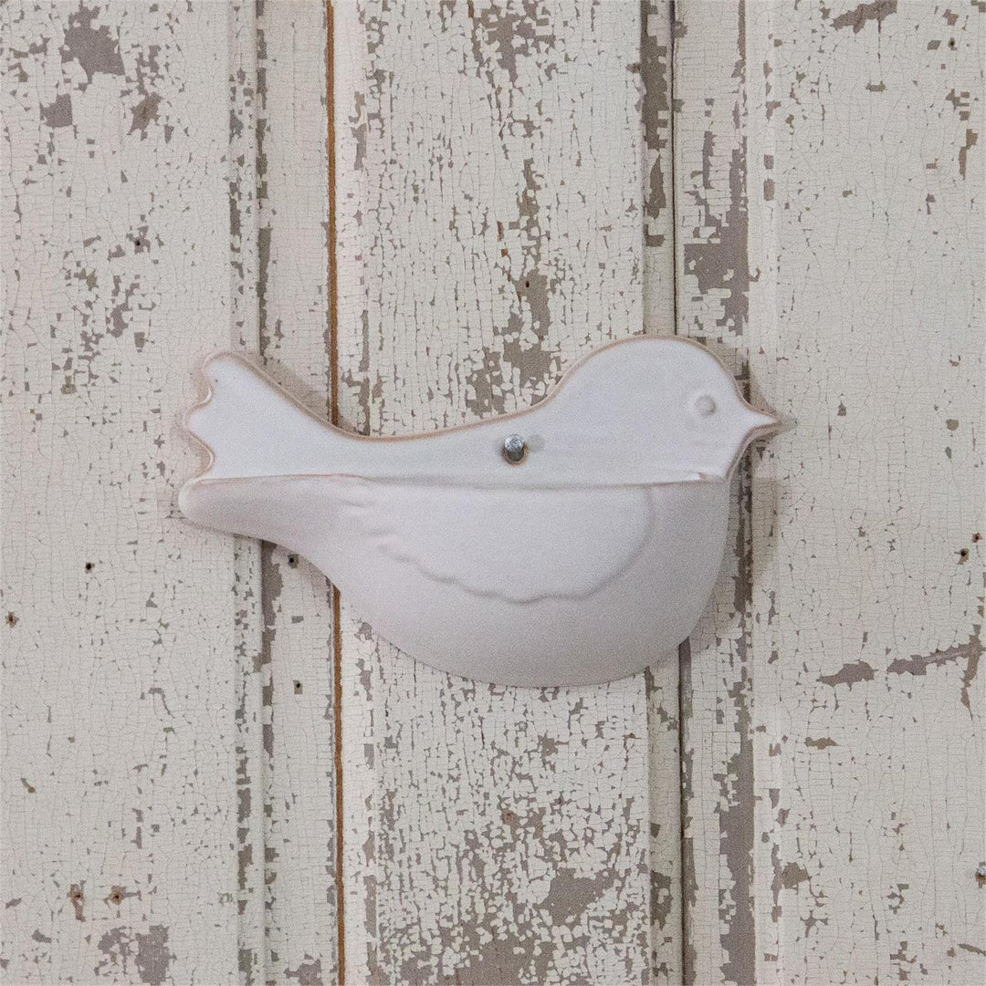 Stoneware Bird Wall Pocket