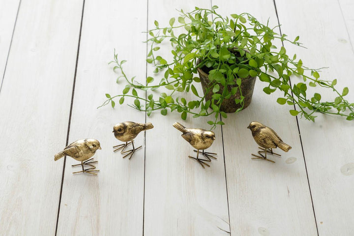 Distressed Brass Bird Figurine