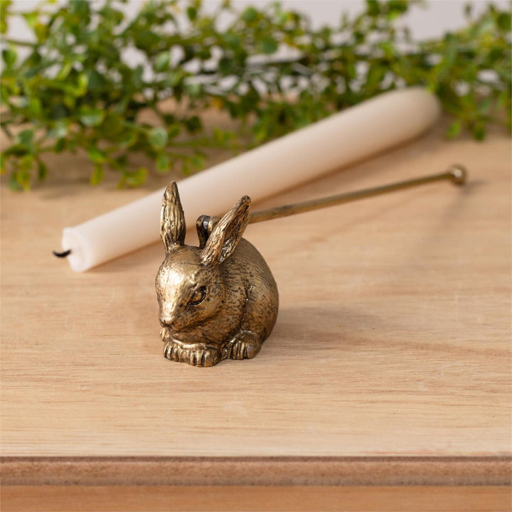 Gold Rabbit Candle Snuffer