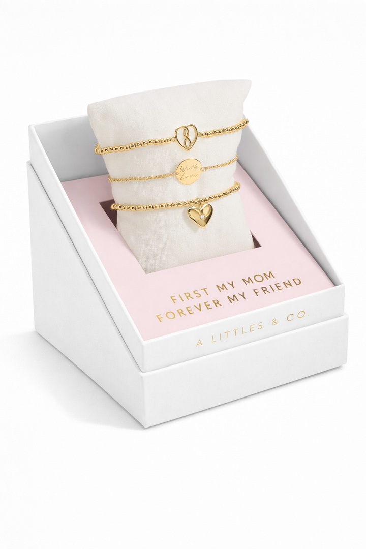 A Little "First My Mom Forever My Friend" Bracelet Gift Box