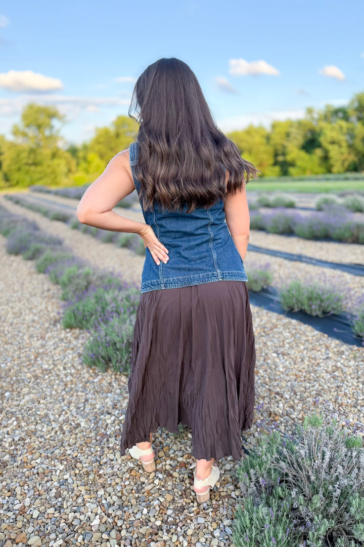 Free People Maris Denim Vest
