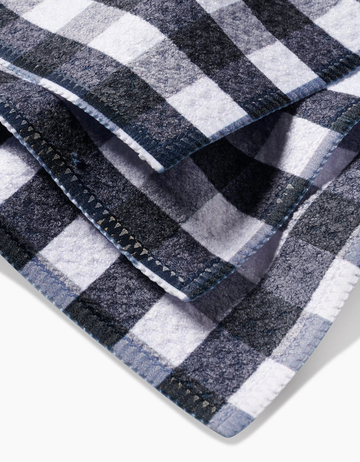 Geometry Midnight Flannel Dishcloth Set