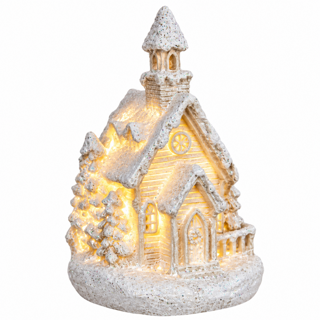 LED Mini Glitter Church