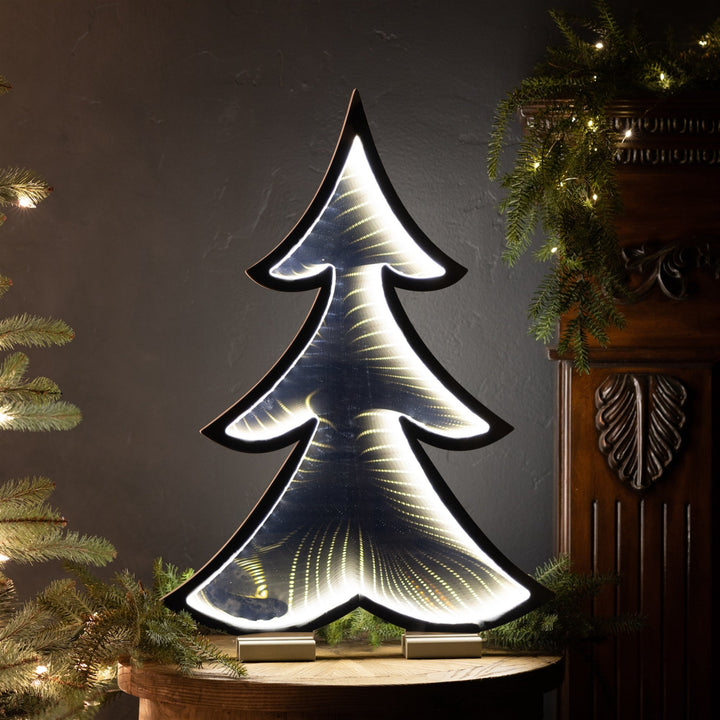 Evergreen Tree Lighted Infinity Mirror