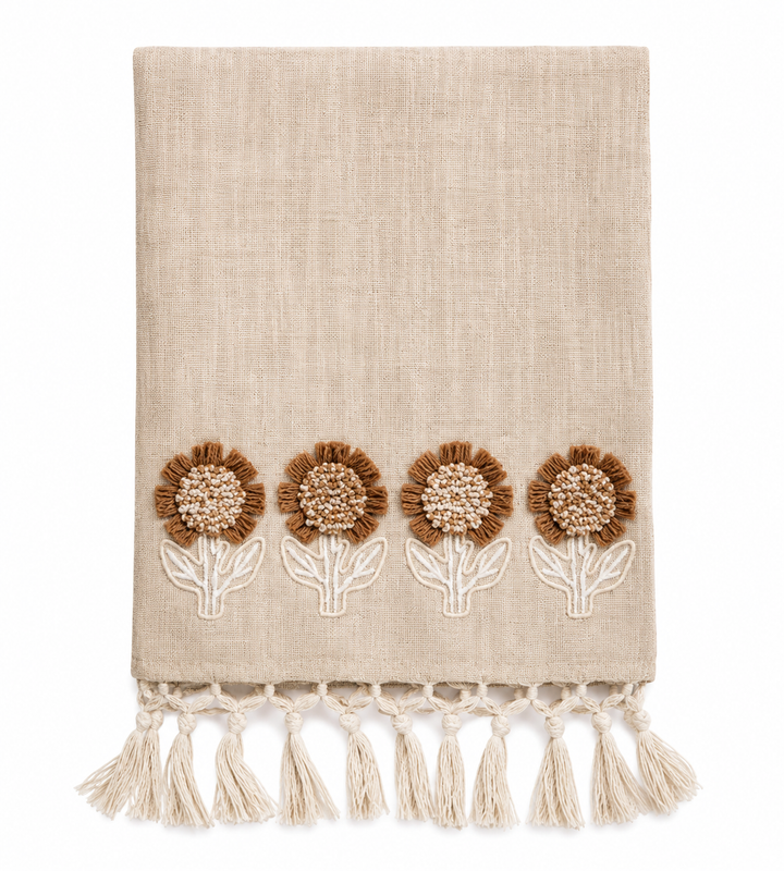Floral Bloom Neutral Towel