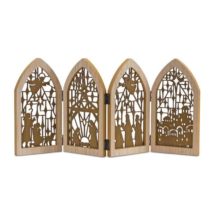 Nativity Scene Folding Screen