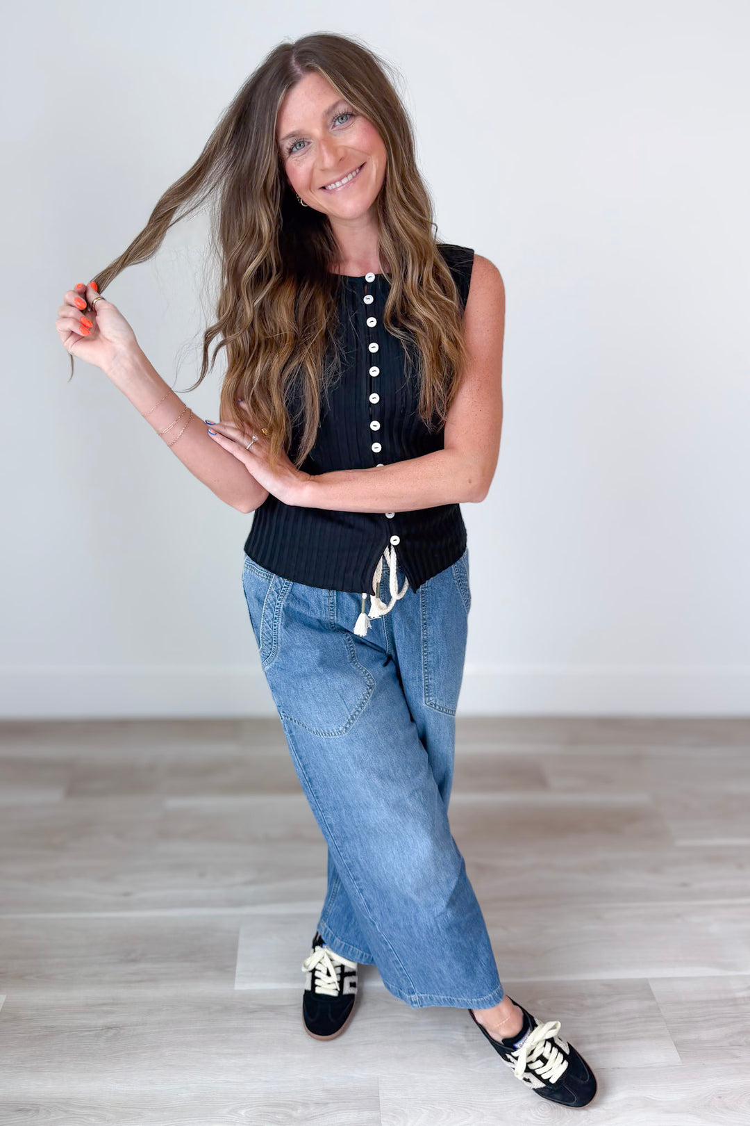 Free People Easy Peasy Pull On Denim