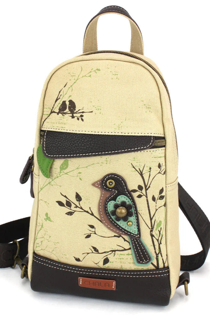 Chala Canvas Bird Sling Bag