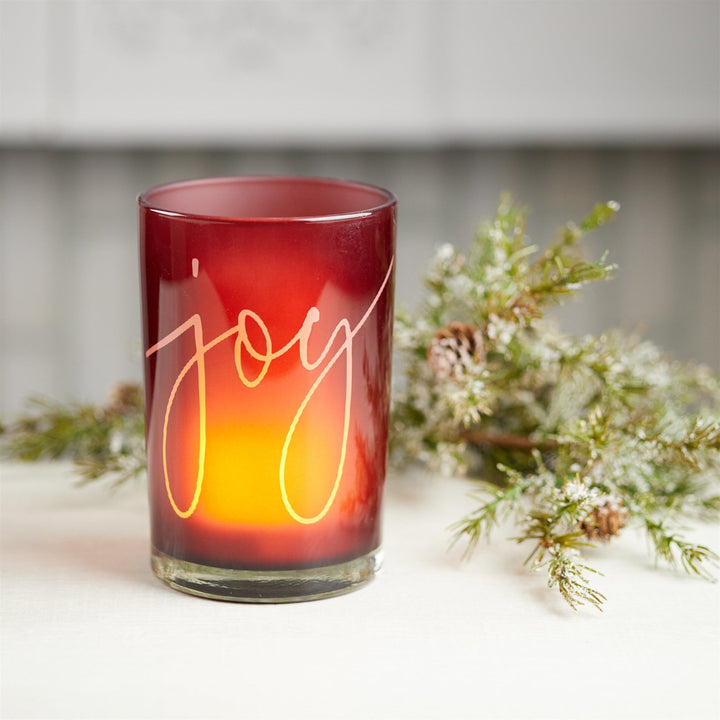 Red Joy Votive Holder