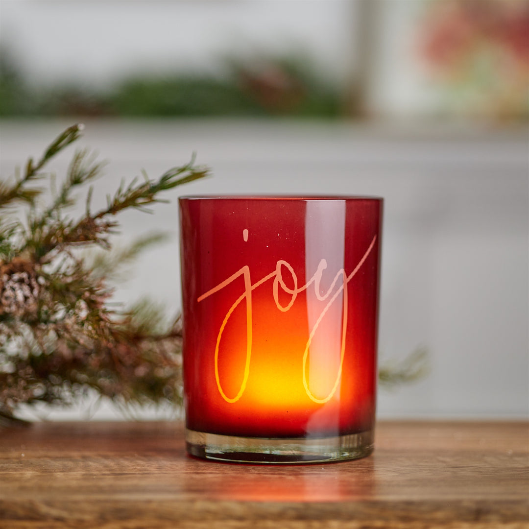 Red Joy Votive Holder