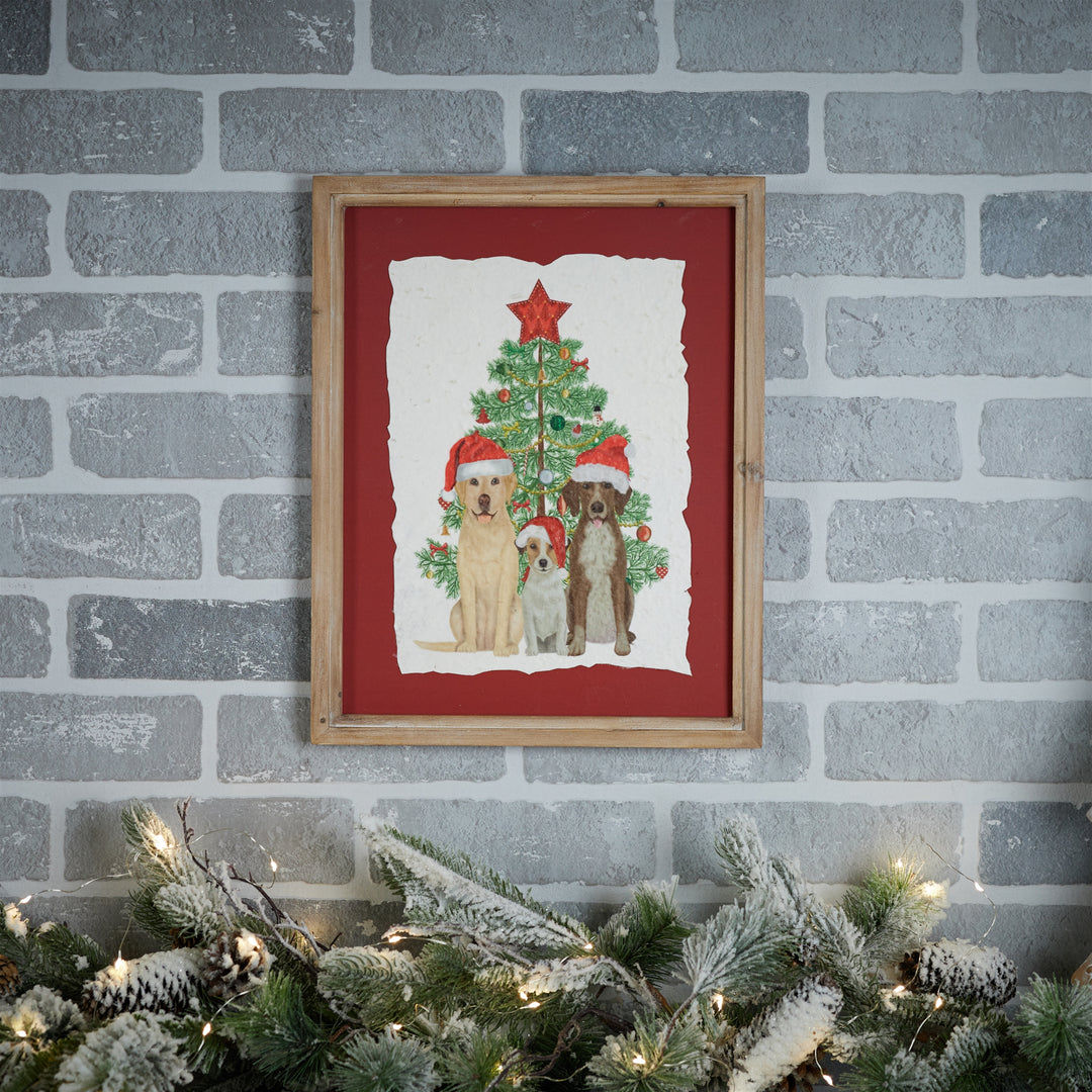 Christmas Doggies Framed Print