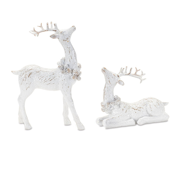 White Resin Deer