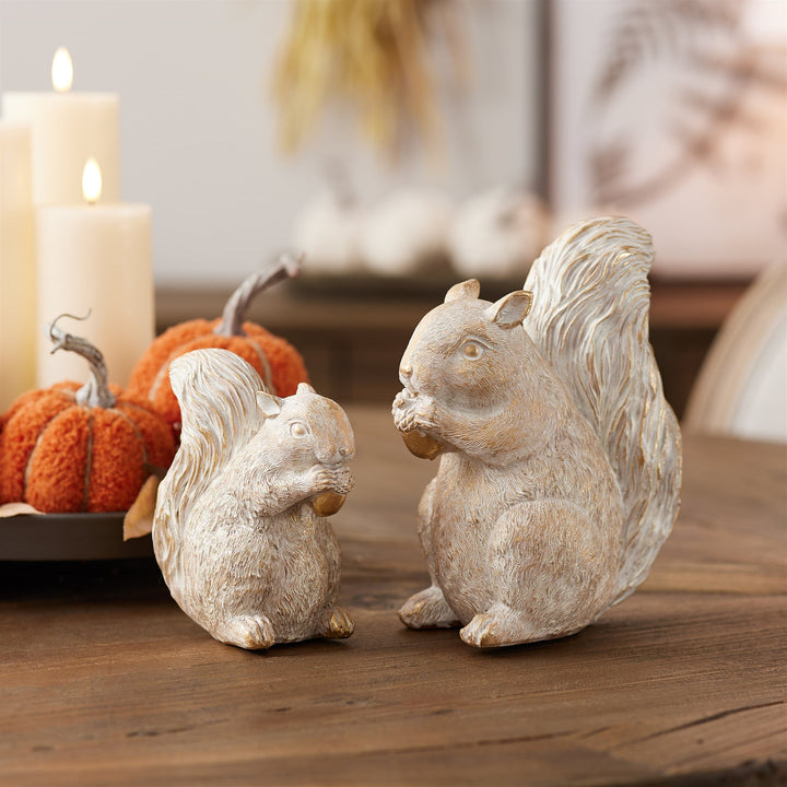 Gold Finished Munching Squirrel