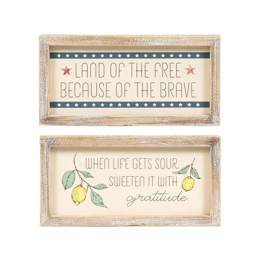 Sweeten It With Gratitude Wooden Sign