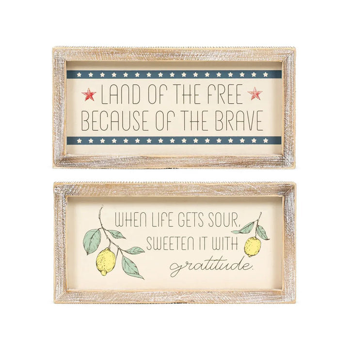Sweeten It With Gratitude Wooden Sign