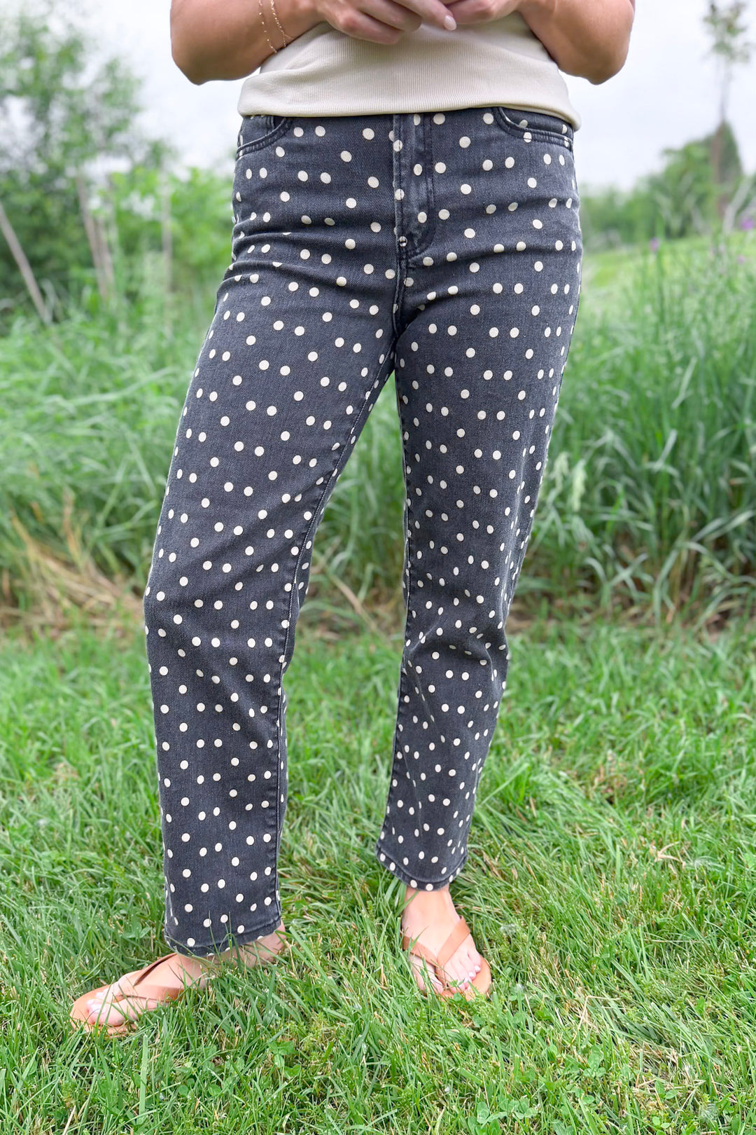 Just USA Polka Dot Denim