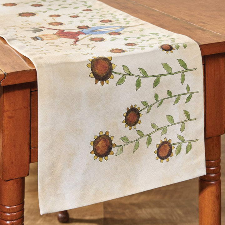 Happy Sunflower Fields Table Runner