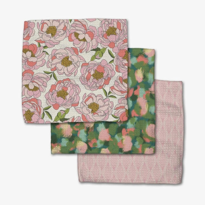 Geometry Peony Paradise Dishcloth Set