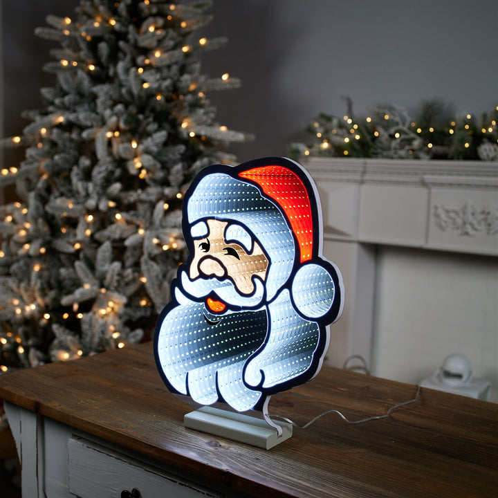 Santa Infinity Mirror Light