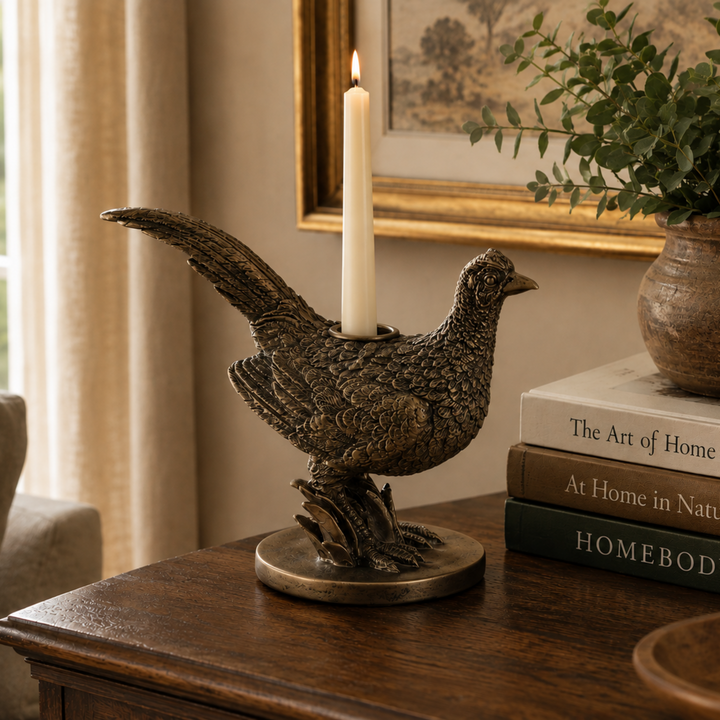 Pheasant Candle Holder