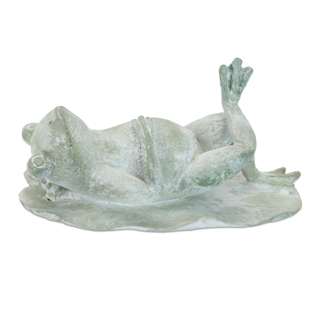 Basking in the Sun Frog Figurine